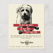 Norfolk Terrier Trendy Dog Walking Flyer (Vorne)