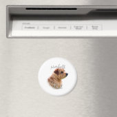 Norfolk Terrier Vater 2 Magnet (In Situ (Geschirrspüler))