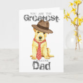 Norfolk Terrier Vater Karte (Gelbe Blume)