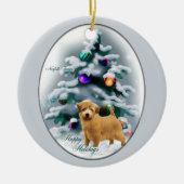 Norfolk Terrier Weihnachtsgeschenke Ornament (Vorne)