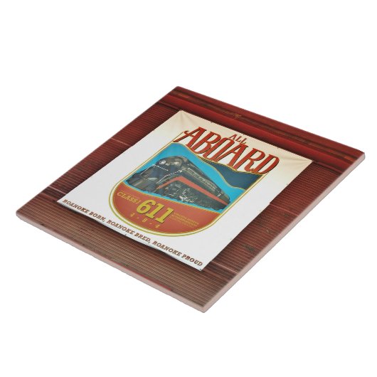 Norfolk und Western 611 Banner on Tile Fliese (Seite)