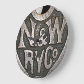 Norfolk und Western Clock Große Wanduhr (Winkel)