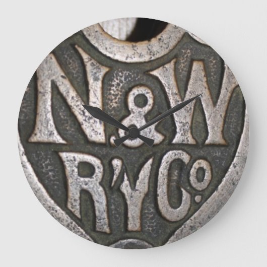 Norfolk und Western Clock Große Wanduhr (Vorderseite)