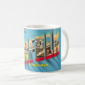 Norfolk VA Gruß Postkarten Tasse (VorderseiteRechts)