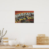 Norfolk, Virginia - Große Buchstabenszenen Poster (Küche)