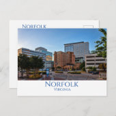 Norfolk, Virginia Postkarte (Vorne/Hinten)
