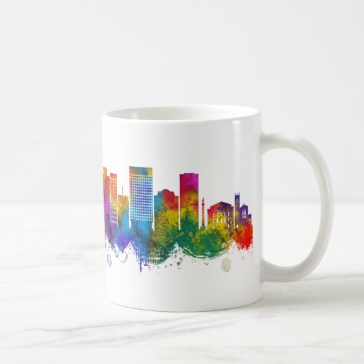 Norfolk Virginia Skyline Kaffeetasse (Rechts)