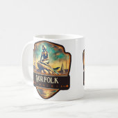 Norfolk, Virginia | VINTAG Kaffeetasse (Vorderseite Links)