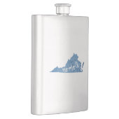 Norfolk Virginia Wood Grain Flachmann (Rechts)