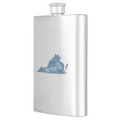 Norfolk Virginia Wood Grain Flachmann (Links)