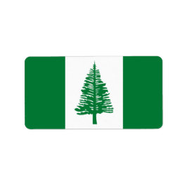 Norfolkinsel-Flagge Adressaufkleber