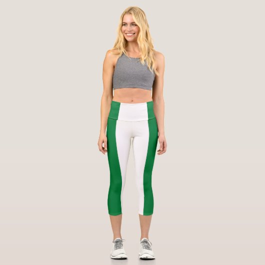 Norfolkinsel-Flagge Capri Leggings (Vorderseite)