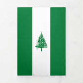 Norfolkinsel-Flagge Dreifach Gefaltete Karte (Cover)
