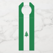 Norfolkinsel-Flagge Flaschenanhänger (Vorderseite)
