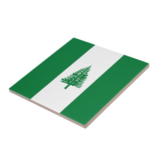 Norfolkinsel-Flagge Fliese (Seite)