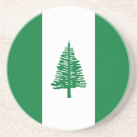 Norfolkinsel-Flagge Getränkeuntersetzer (Vorne)