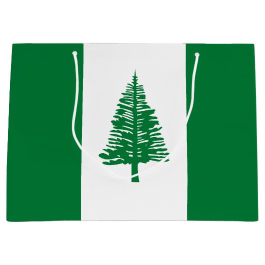 Norfolkinsel-Flagge Große Geschenktüte (Vorderseite)