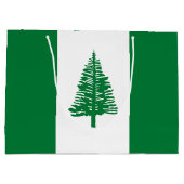 Norfolkinsel-Flagge Große Geschenktüte (Rückseite)