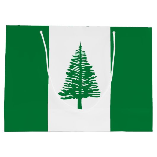 Norfolkinsel-Flagge Große Geschenktüte (Rückseite)