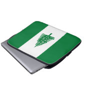 Norfolkinsel-Flagge Laptopschutzhülle (Vorne Knopf)