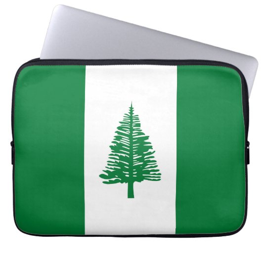 Norfolkinsel-Flagge Laptopschutzhülle (Vorderseite)