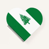 Norfolkinsel-Flagge Notizblock (Vorderseite)