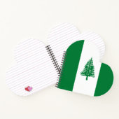 Norfolkinsel-Flagge Notizblock (Innenseite)