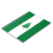 Norfolkinsel-Flagge Notizblock (Linke Seite)