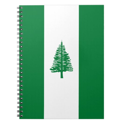 Norfolkinsel-Flagge Notizblock (Vorderseite)