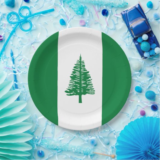 Norfolkinsel-Flagge Pappteller (Party)