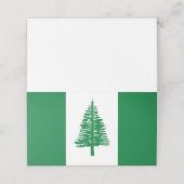 Norfolkinsel-Flagge Platzkarte (Außenseite Aufgefaltet)