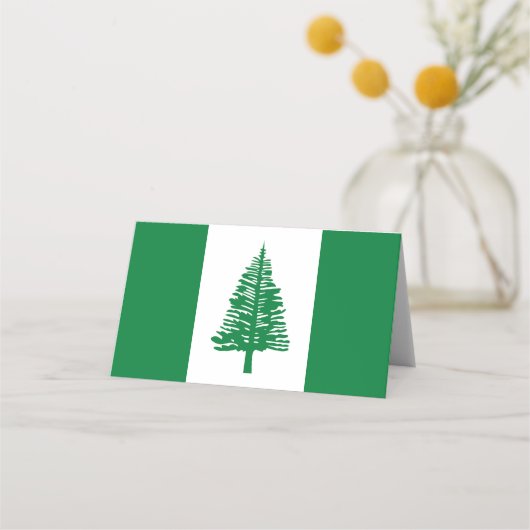 Norfolkinsel-Flagge Platzkarte (Vorderseite)