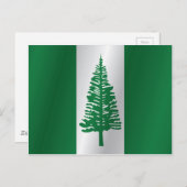 Norfolkinsel-Flagge Postkarte (Vorne/Hinten)