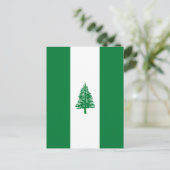 Norfolkinsel-Flagge Postkarte (Stehend Vorderseite)