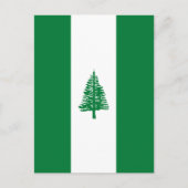 Norfolkinsel-Flagge Postkarte (Vorderseite)