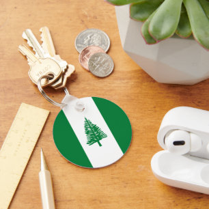 Norfolkinsel-Flagge Schlüsselanhänger