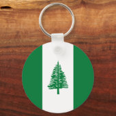 Norfolkinsel-Flagge Schlüsselanhänger (Vorderseite)