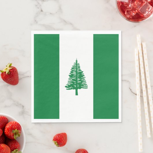 Norfolkinsel-Flagge Serviette (Beispiel)