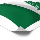 Norfolkinsel Flaggenplakat drucken Poster (Ecke)