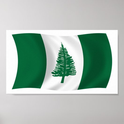 Norfolkinsel Flaggenplakat drucken Poster (Vorne)