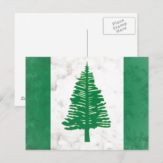 Norfolkinsel Postkarte (Vorne/Hinten)