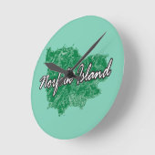 Norfolkinsel Runde Wanduhr (Winkel)