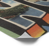 Norfork-See, Arkansas - Große Buchstabenszenen Poster (Ecke)