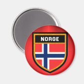 Norge Flag Magnet (Vorderseite/Rückseite)
