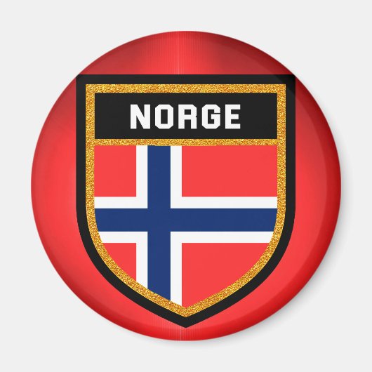 Norge Flag Magnet (Vorne)