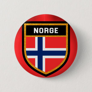 Norge Flagge Button