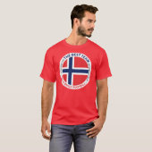 Norge Norway Art Shield T-Shirt (Vorne ganz)