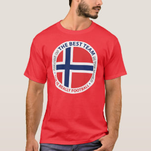 Norge Norway Art Shield T-Shirt