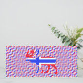Norge Norwegen Einladung (Stehend Vorderseite)