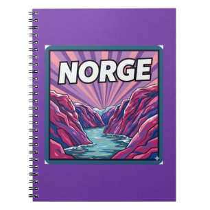 Norge Norwegen Geirangerfjorde Fjorde Notizbuch Notizblock